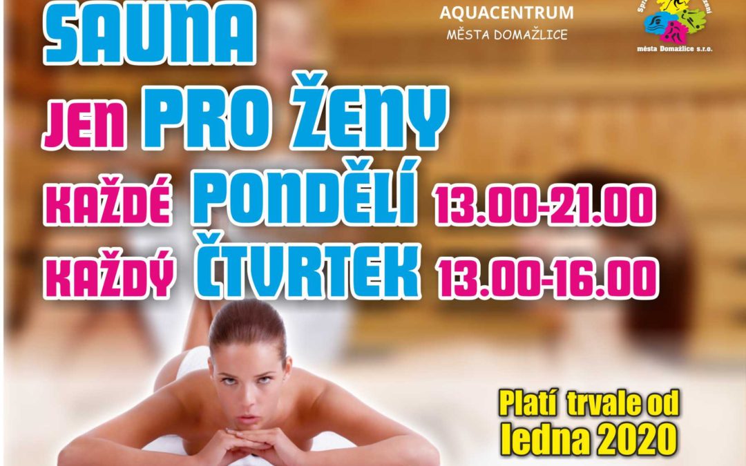 Sauna – změny